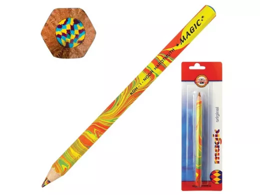 Карандаш с многоцветным грифелем "BR-101569" , 1шт., Magic "Original", 5,6 мм, блистер