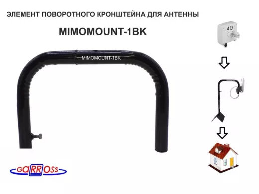 Насадка на кронштейн "MIMOMOUNT-1BK-112084" ЧЁРНЫЙ водозащищённое решение для кронштейнов диам.32мм