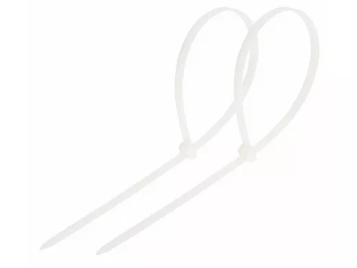 300х5мм кабельный хомут (стяжка нейлонoвая) nylon белая (100 шт) REXANT