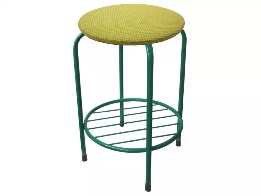 Табурет с подставкой для ног и полкой 