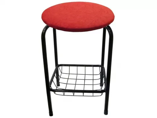 Табурет с подставкой для ног и корзинкой для вещей 