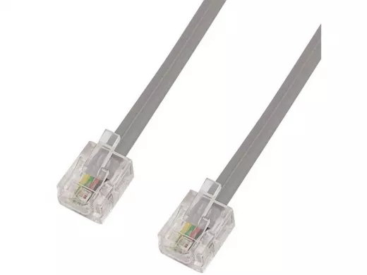 RJ-11 (6P-4C) 7m. white Телефонный кабель RUICHI КАБЕЛЬНАЯ ПРОДУКЦИЯ