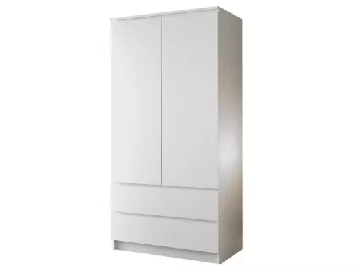 Шкаф  МШ 900.1 904*1800*504 МС Мори ЛДСП Корпус/фасад белый