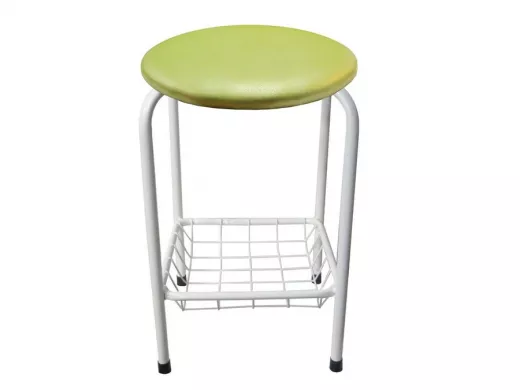 Табурет с подставкой для ног и корзинкой для вещей 