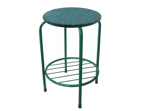 Табурет с подставкой для ног и полкой 