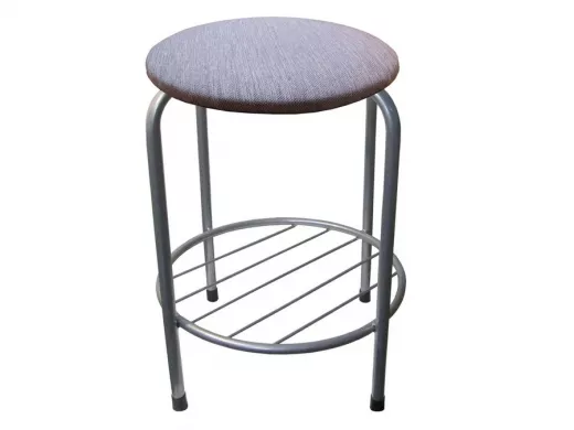 Табурет с подставкой для ног и полкой 