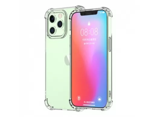 Чехол iPhone 13 Pro, силикон, противоударный, прозрачный