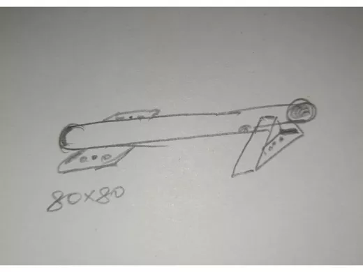 Кронштейн для прожектора вылет 0,5 метра 