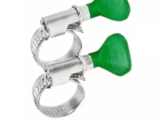 Хомут червячный цинк  40-60 мм с ключом W "ABI-27463"