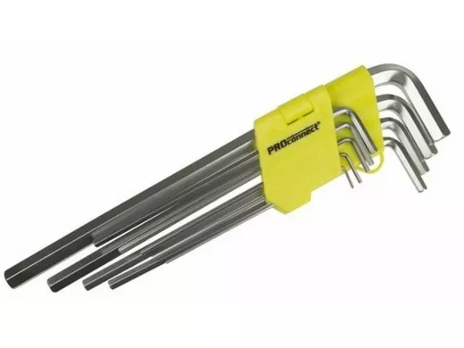 Набор шестигранников 9 предметов 1,5-10 мм экстра-длинные HEX