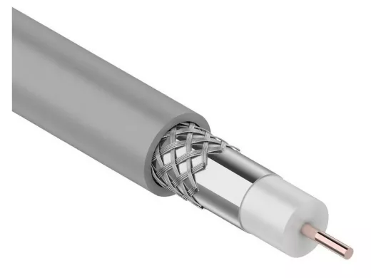 RG8X  кабель коаксиальный серый 50 Ом для мобильного интернета 4G и LTE,CCS/Al/A 75 % 100м "REXANT"