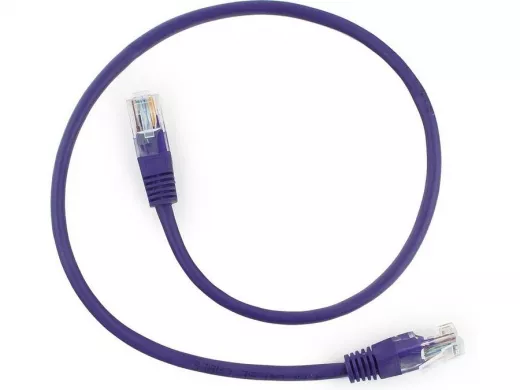 Патч-корд Cablexpert PP12-0.25M/V кат.5e, 0.25м, UTP, литой, многожильный (фиолетовый) PP12-0.25M/V
