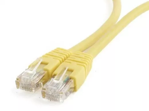 Патч-корд Cablexpert PP6U-0.5M/Y кат.6, 0.5м, UTP литой, многожильный (жёлтый) PP6U-0.5M/Y