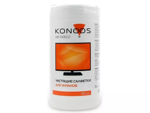 KBF-100ECO Салфетки для ЖК-экранов в банке, 100 шт. KBF-100ECO