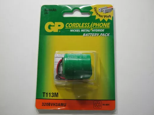 Аккумуляторы  GP T-113M (320mA 3.6V) Ni-Mh