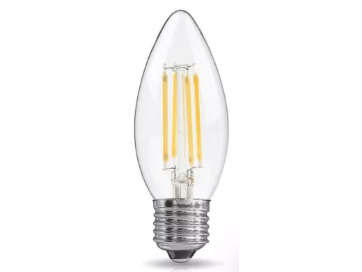Светодиодная лампа  REV FILAMENT свеча C37 E27 7W, 2700K, DECO Premium теплый свет