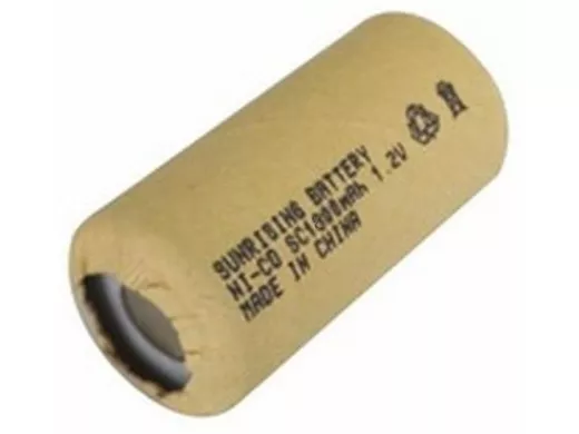 Аккумуляторы для шуруповерта SUNRISING Ni-Cd SC 1800 мАч, (10C) в картоне