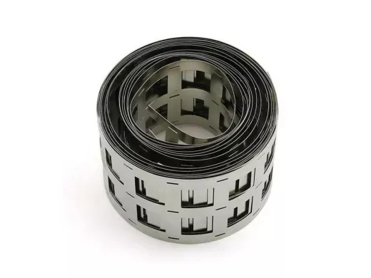 Никелевая лента 0,15мм * 7мм, 3-х рядная (межосевое расстояние 20,2 мм.)  рулон 5м