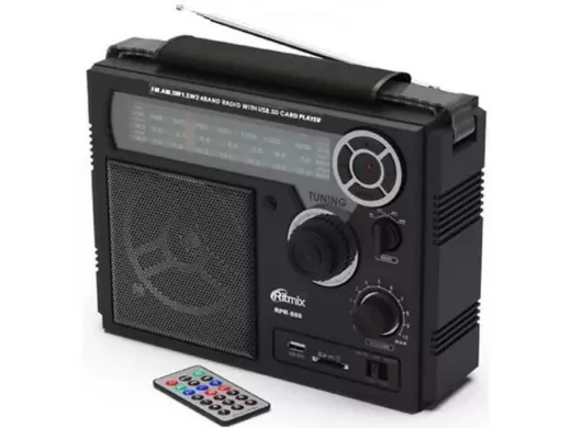 Радиоприемник RITMIX RPR-888, черный (1/12)